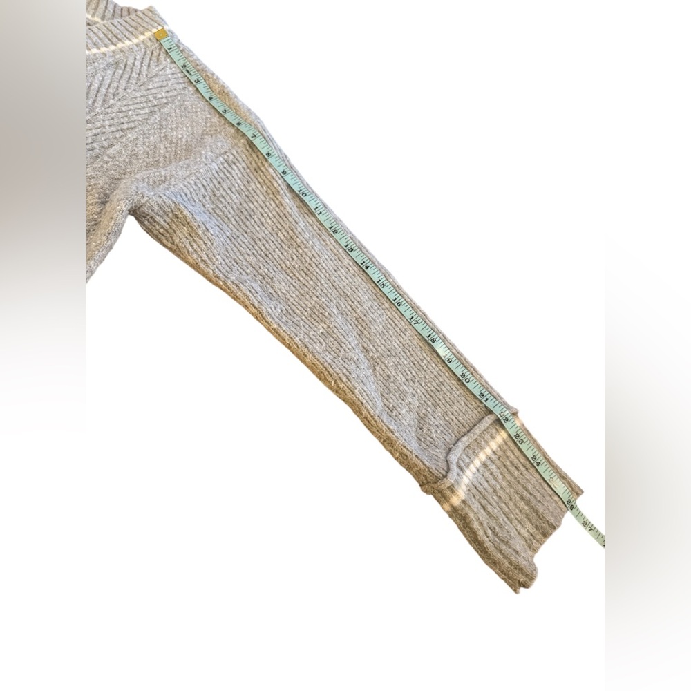 Pink Rose Light Gray V-Neck Sweater - Picture 6 of 6